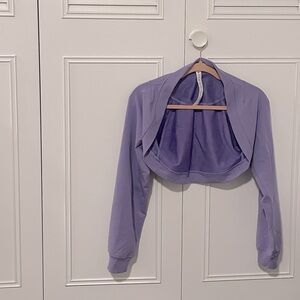 lululemon athletica lavender crop cardigan
